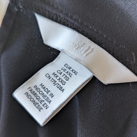 Draped Satin Blouse in Black - Picture 4 of 13